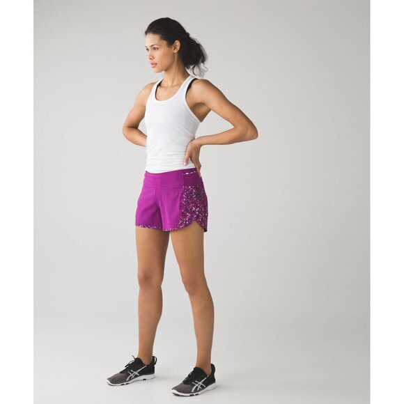 🆕 Lululemon | Real Quick 3.5" Short in Regal Plum Paradise Camo Multi | 10 - Picture 2 of 16